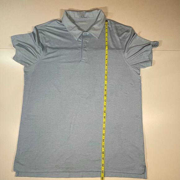 J.Crew Performance Polo Shirt Mens Sz L Light Blue Stretch Moisture-Wicking Golf - Picture 5 of 8